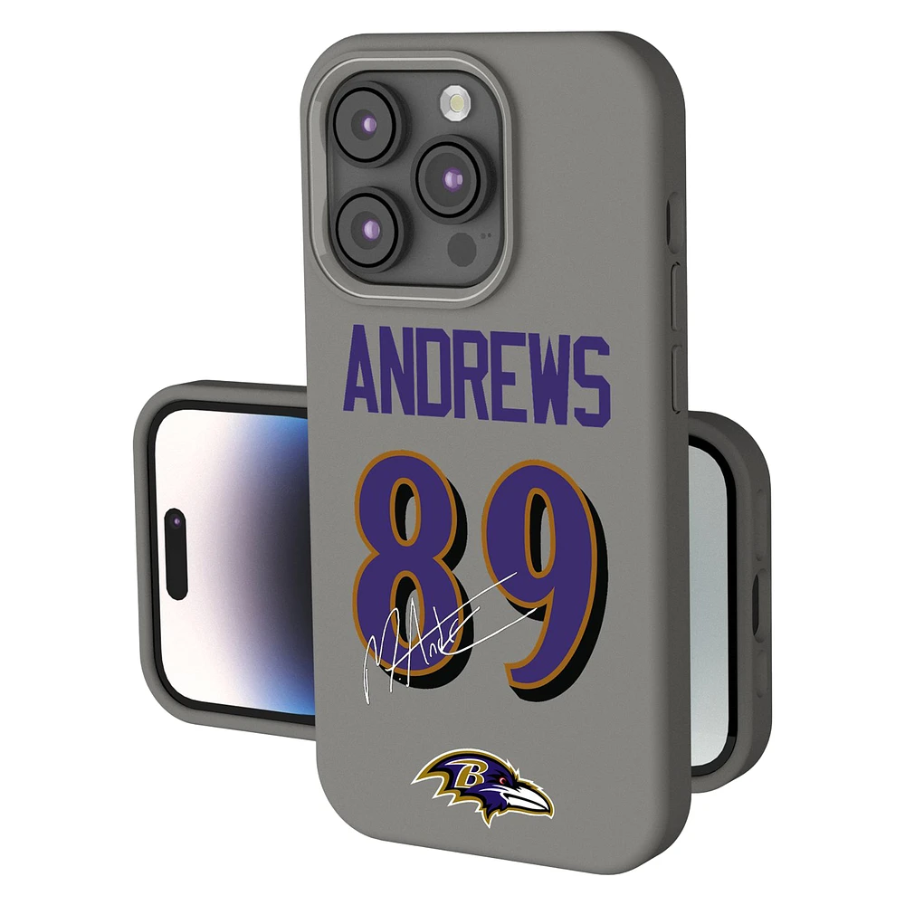 Keyscaper Mark Andrews Gray Baltimore Ravens Ready Soft Touch iPhone Case