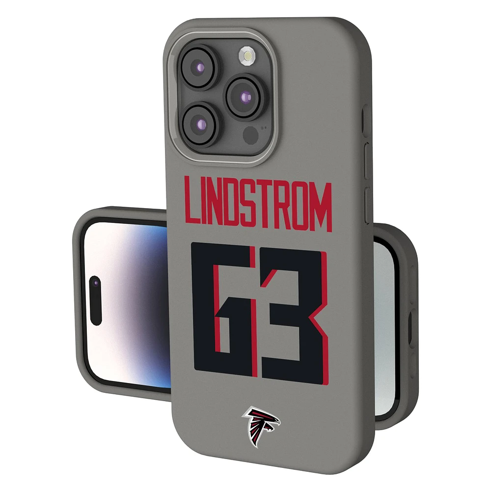 Keyscaper Chris Lindstrom Gray Atlanta Falcons Ready Soft Touch iPhone Case