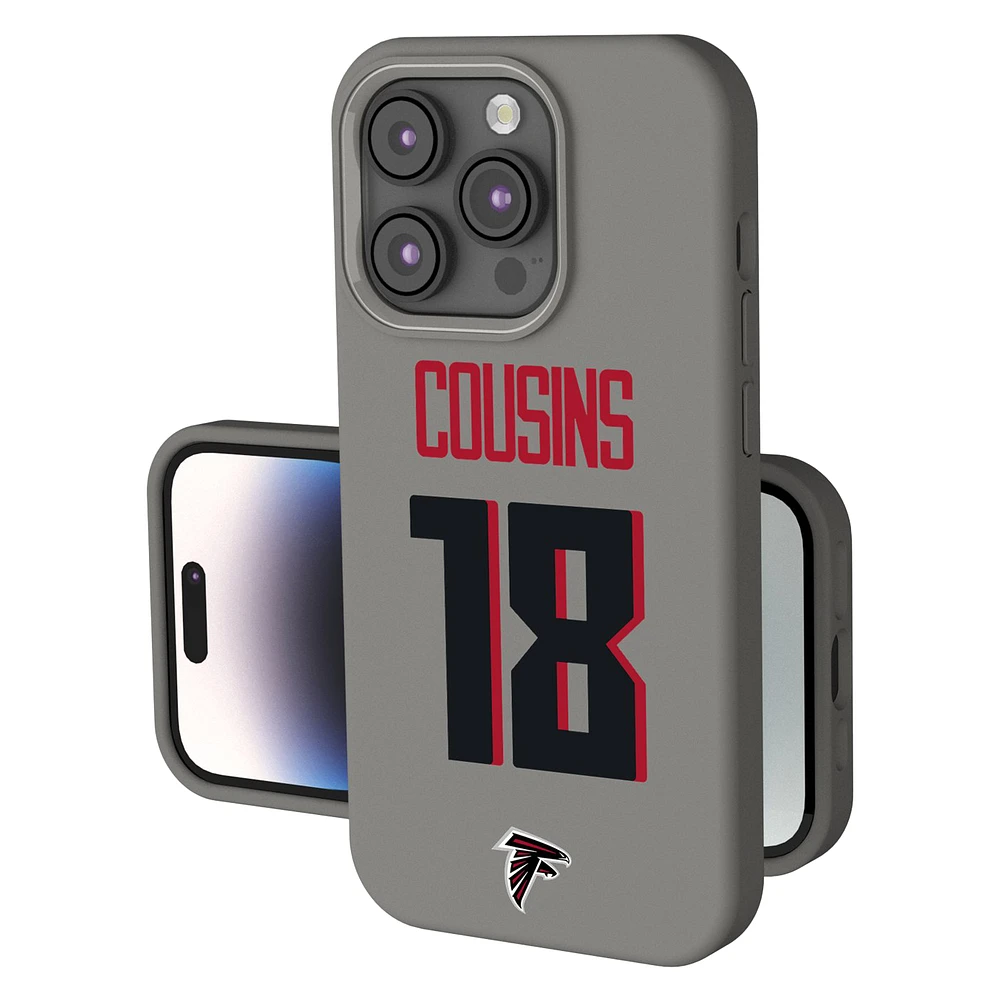 Keyscaper Kirk Cousins Gray Atlanta Falcons Ready Soft Touch iPhone Case