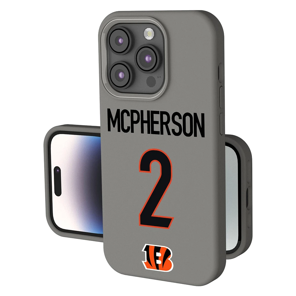 Keyscaper Evan McPherson Gray Cincinnati Bengals Ready Soft Touch iPhone Case