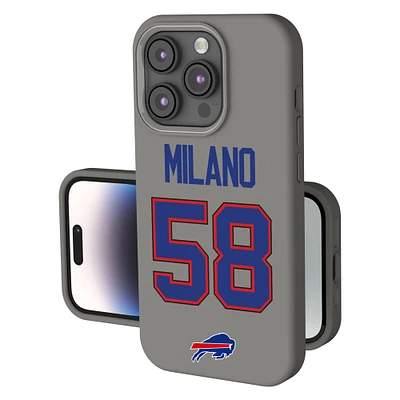 Keyscaper Matt Milano Gray Buffalo Bills Ready Soft Touch iPhone Case