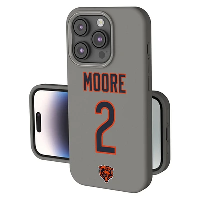 Keyscaper D.J. Moore Gray Chicago Bears Ready Soft Touch iPhone Case