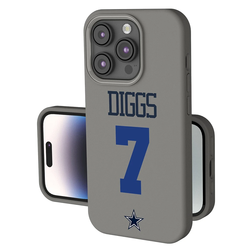 Keyscaper Trevon Diggs Gray Dallas Cowboys Ready Soft Touch iPhone Case