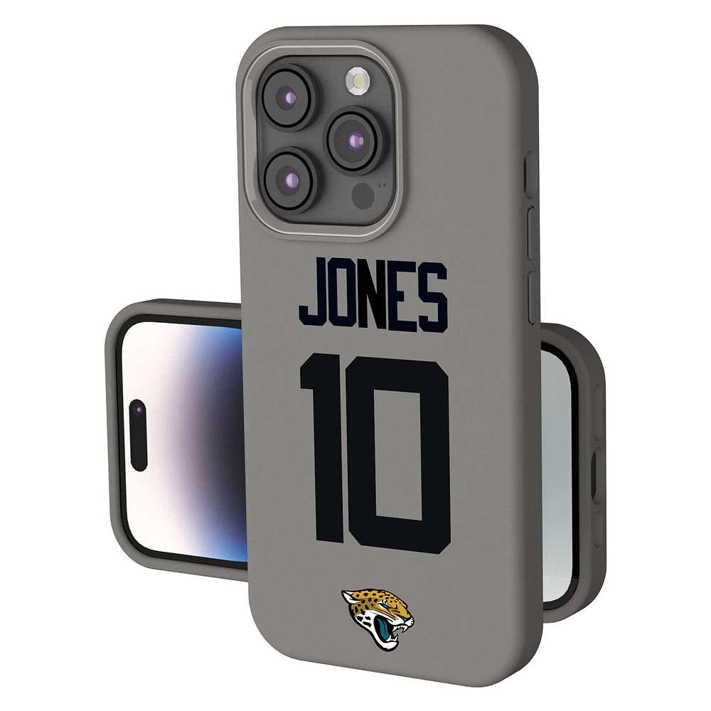 Keyscaper Mac Jones Gray Jacksonville Jaguars Ready Soft Touch iPhone Case