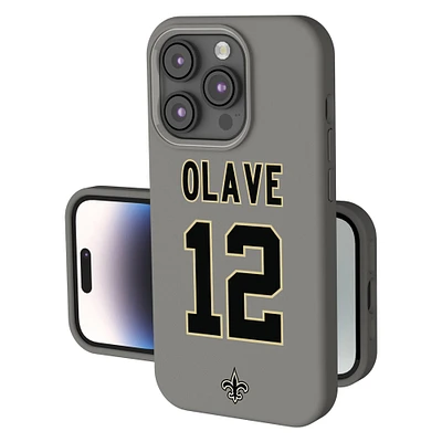 Keyscaper Chris Olave Gray New Orleans Saints Ready Soft Touch iPhone Case
