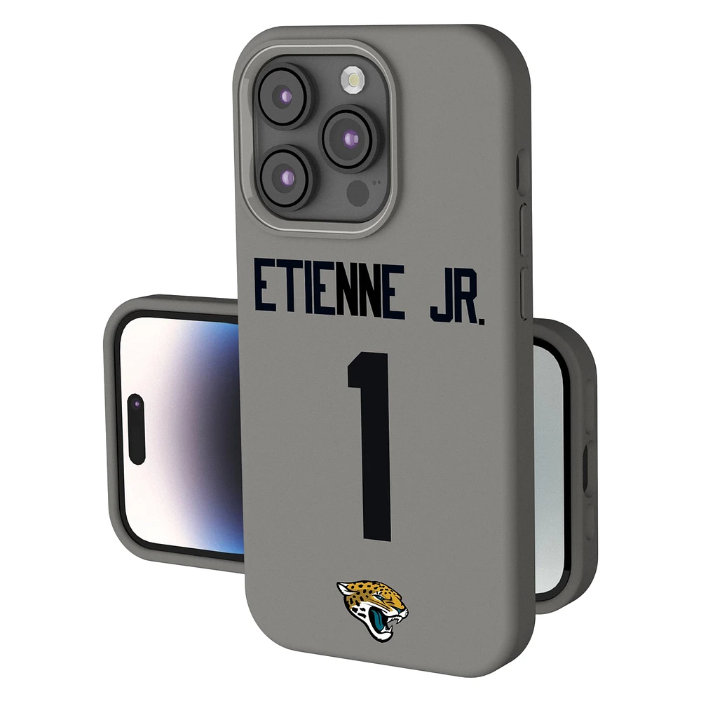 Keyscaper Travis Etienne Gray Jacksonville Jaguars Ready Soft Touch iPhone Case