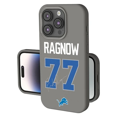 Keyscaper Frank Ragnow Gray Detroit Lions Ready Soft Touch iPhone Case