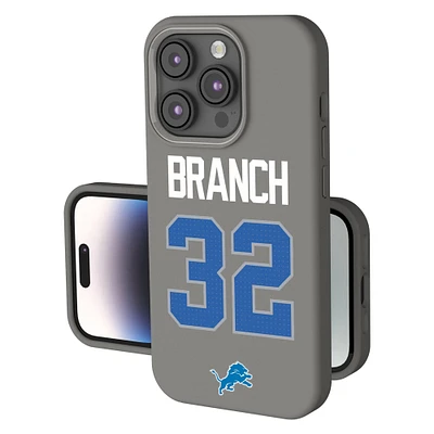 Keyscaper Brian Branch Gray Detroit Lions Ready Soft Touch iPhone Case