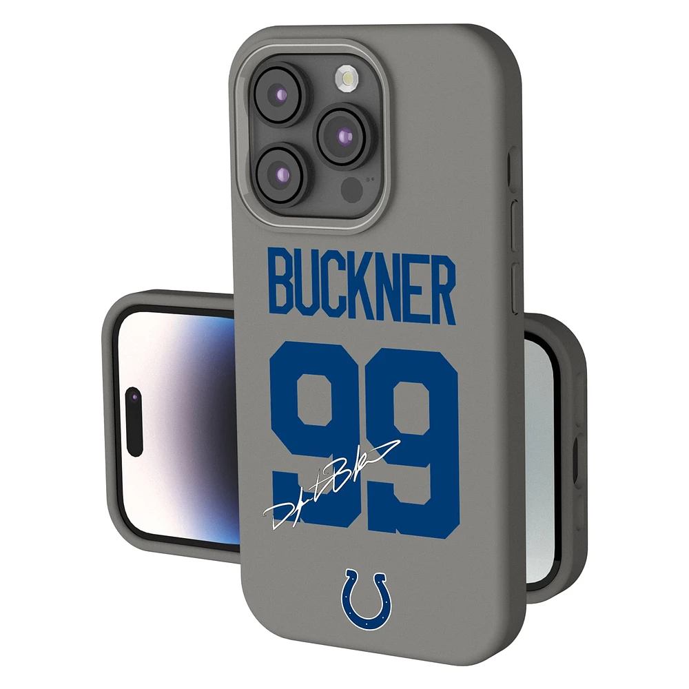 Keyscaper DeForest Buckner Gray Indianapolis Colts Ready Soft Touch iPhone Case