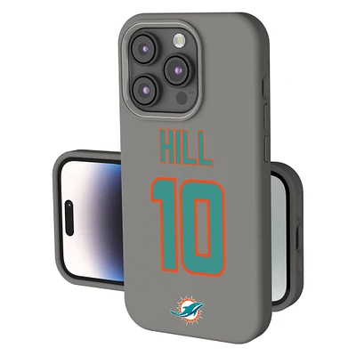 Keyscaper Tyreek Hill Gray Miami Dolphins Ready Soft Touch iPhone Case