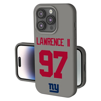 Keyscaper Dexter Lawrence II Gray New York Giants Ready Soft Touch iPhone Case