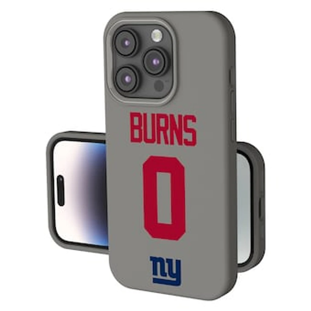 Keyscaper Brian Burns Gray New York Giants Ready Soft Touch iPhone Case