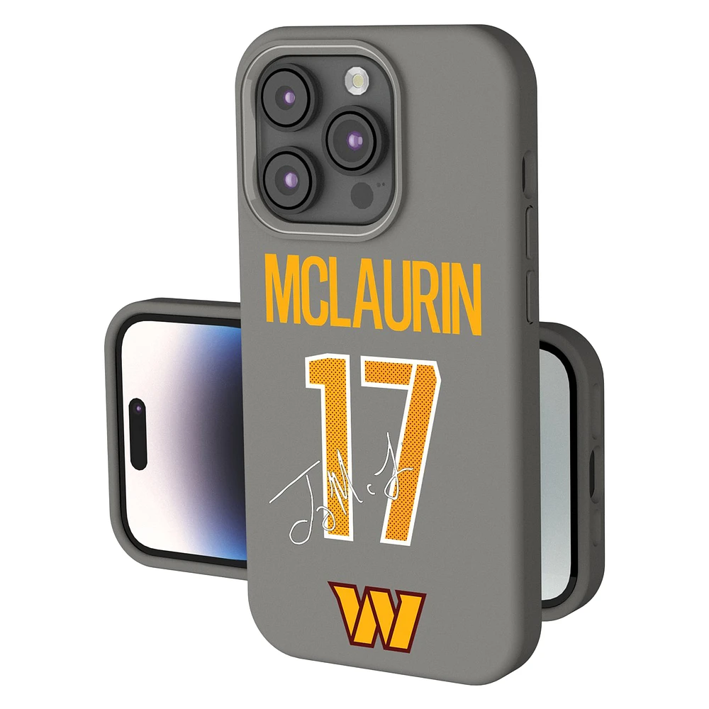 Keyscaper Terry McLaurin Gray Washington Commanders Ready Soft Touch iPhone Case