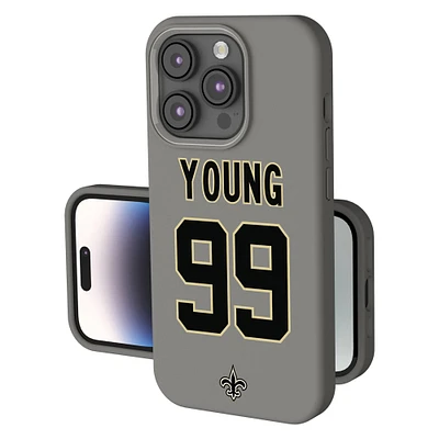 Keyscaper Chase Young Gray New Orleans Saints Ready Soft Touch iPhone Case
