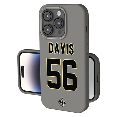 Keyscaper Demario Davis Gray New Orleans Saints Ready Soft Touch iPhone Case