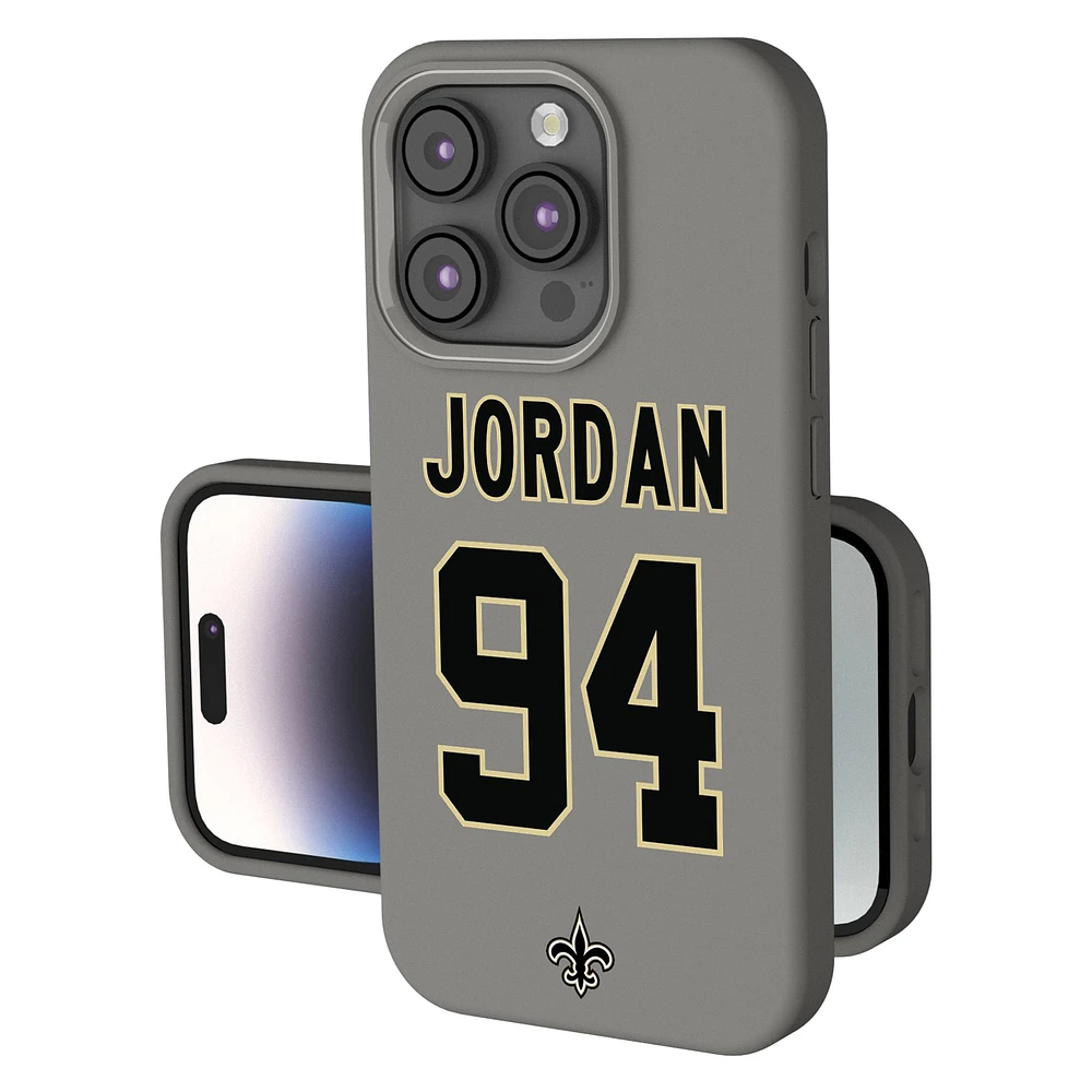 Keyscaper Cameron Jordan Gray New Orleans Saints Ready Soft Touch iPhone Case