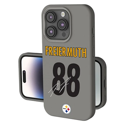 Keyscaper Pat Freiermuth Gray Pittsburgh Steelers Ready Soft Touch iPhone Case