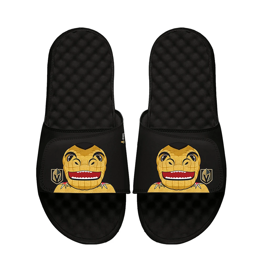 Youth ISlide Black Vegas Golden Knights Team Mascot Slide Sandals