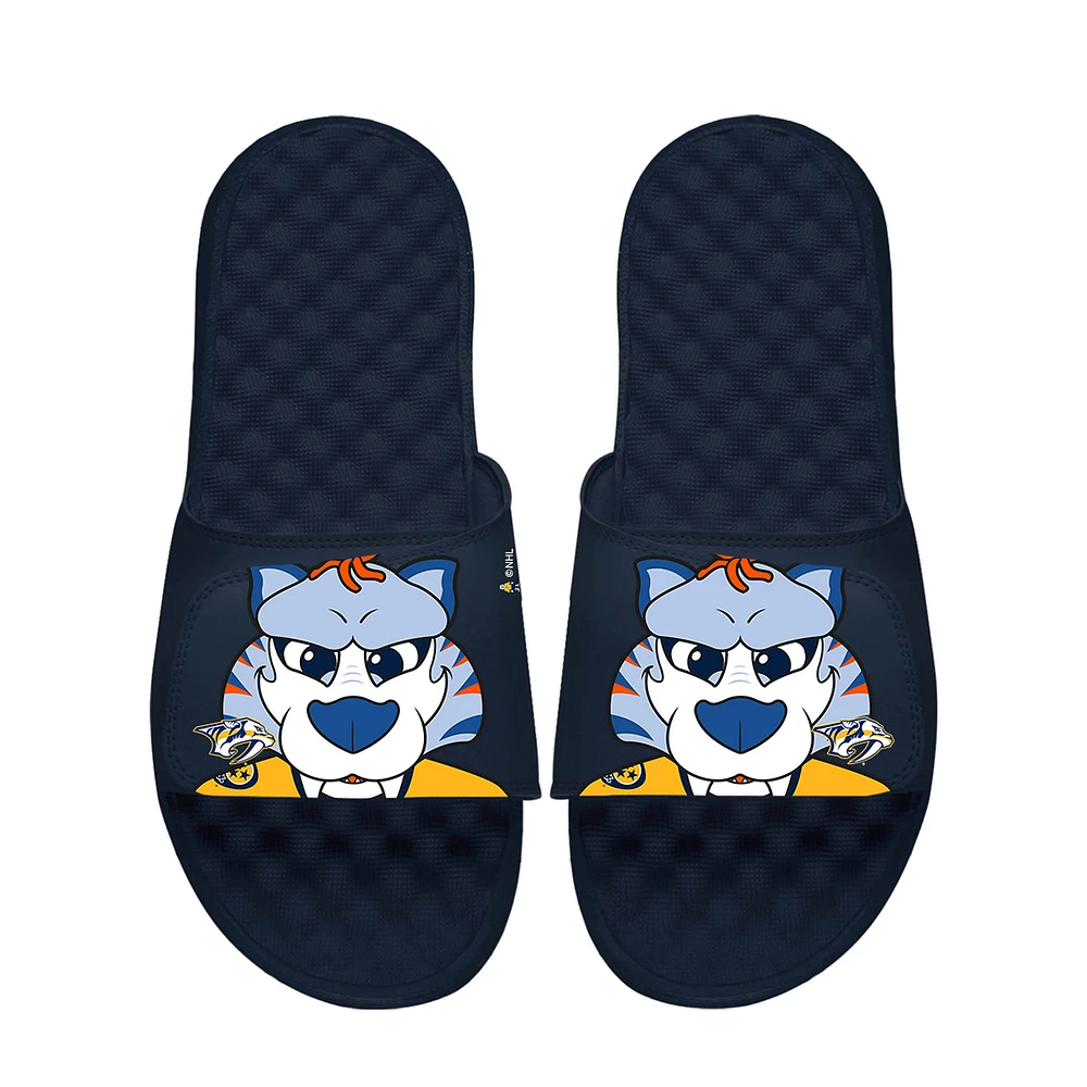 Youth ISlide Navy Nashville Predators Team Mascot Slide Sandals