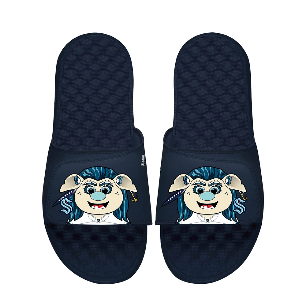 Youth ISlide Deep Sea Blue Seattle Kraken Team Mascot Slide Sandals