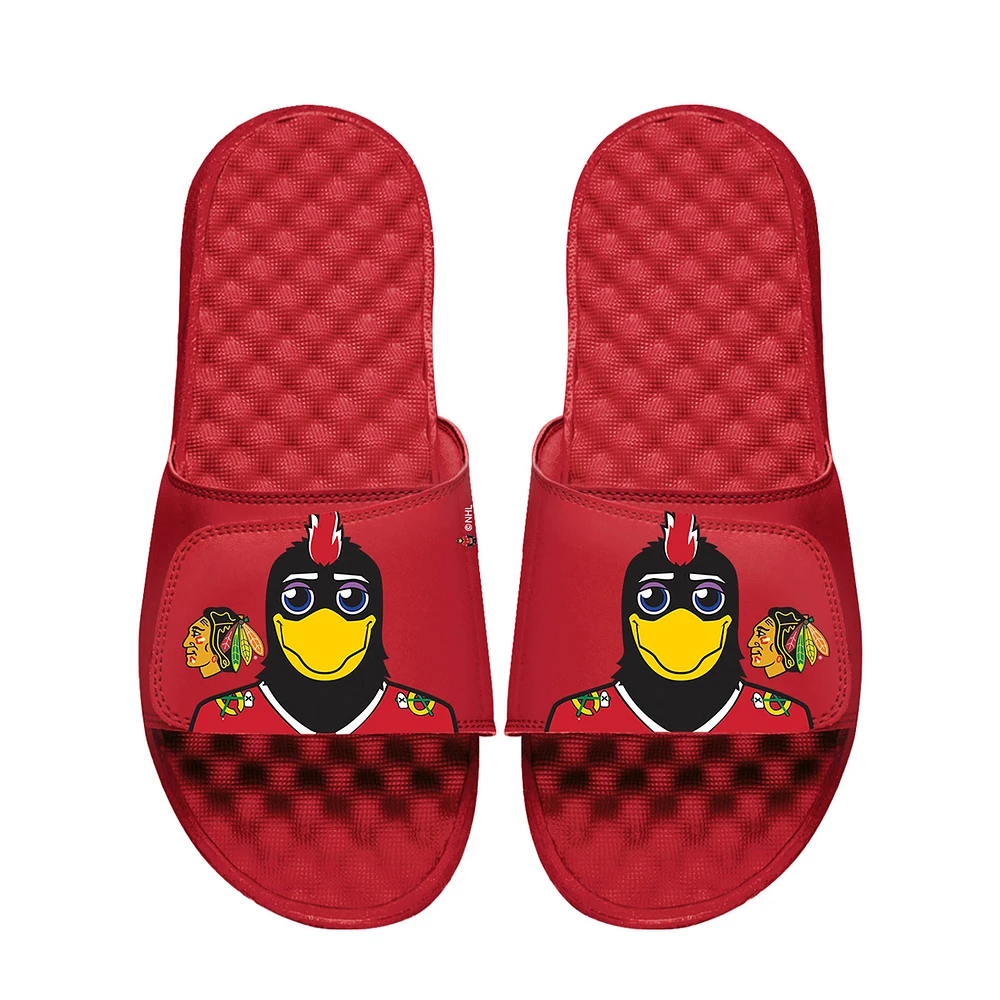 Unisex ISlide Red Chicago Blackhawks Team Mascot Slide Sandals