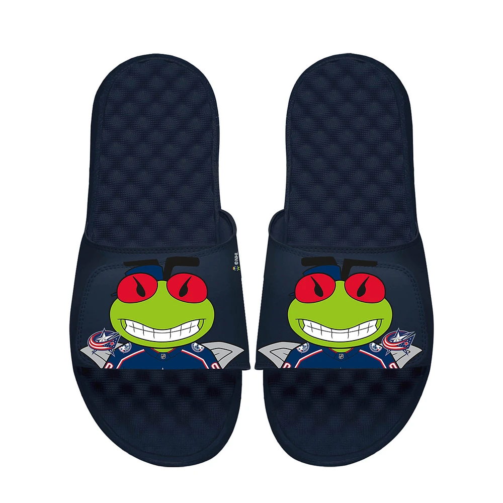 Unisex ISlide Navy Columbus Blue Jackets Team Mascot Slide Sandals