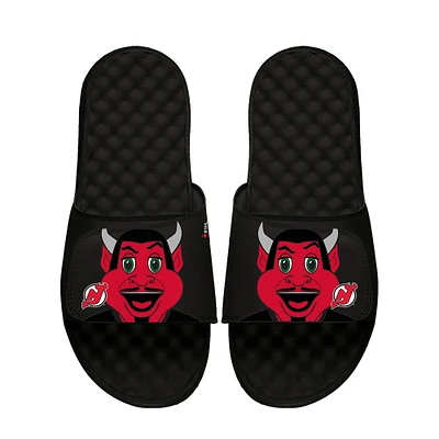 Unisex ISlide Black New Jersey Devils Team Mascot Slide Sandals