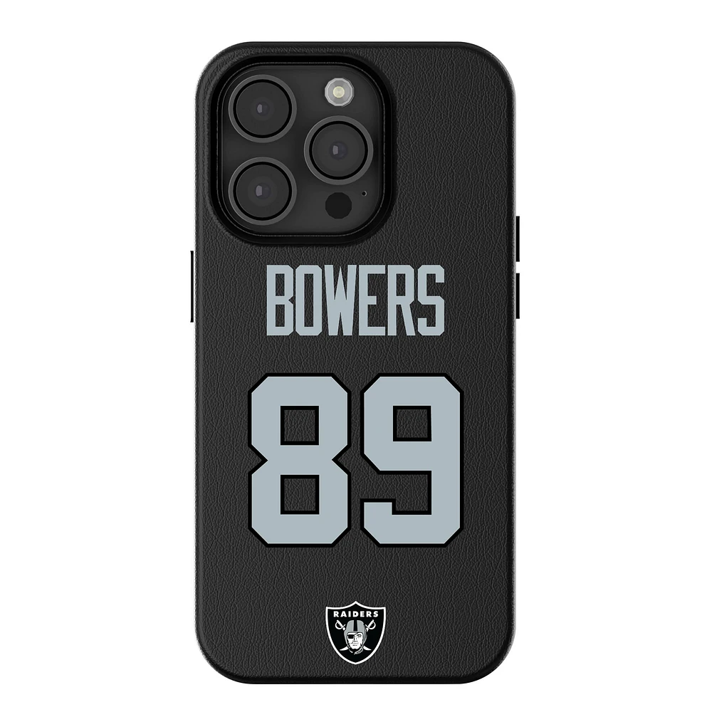 Keyscaper Brock Bowers Black Las Vegas Raiders iPhone Magnetic Bump Case