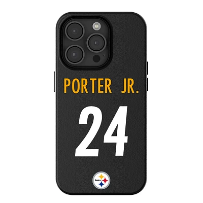 Keyscaper Joey Porter Jr. Black Pittsburgh Steelers iPhone Magnetic Bump Case