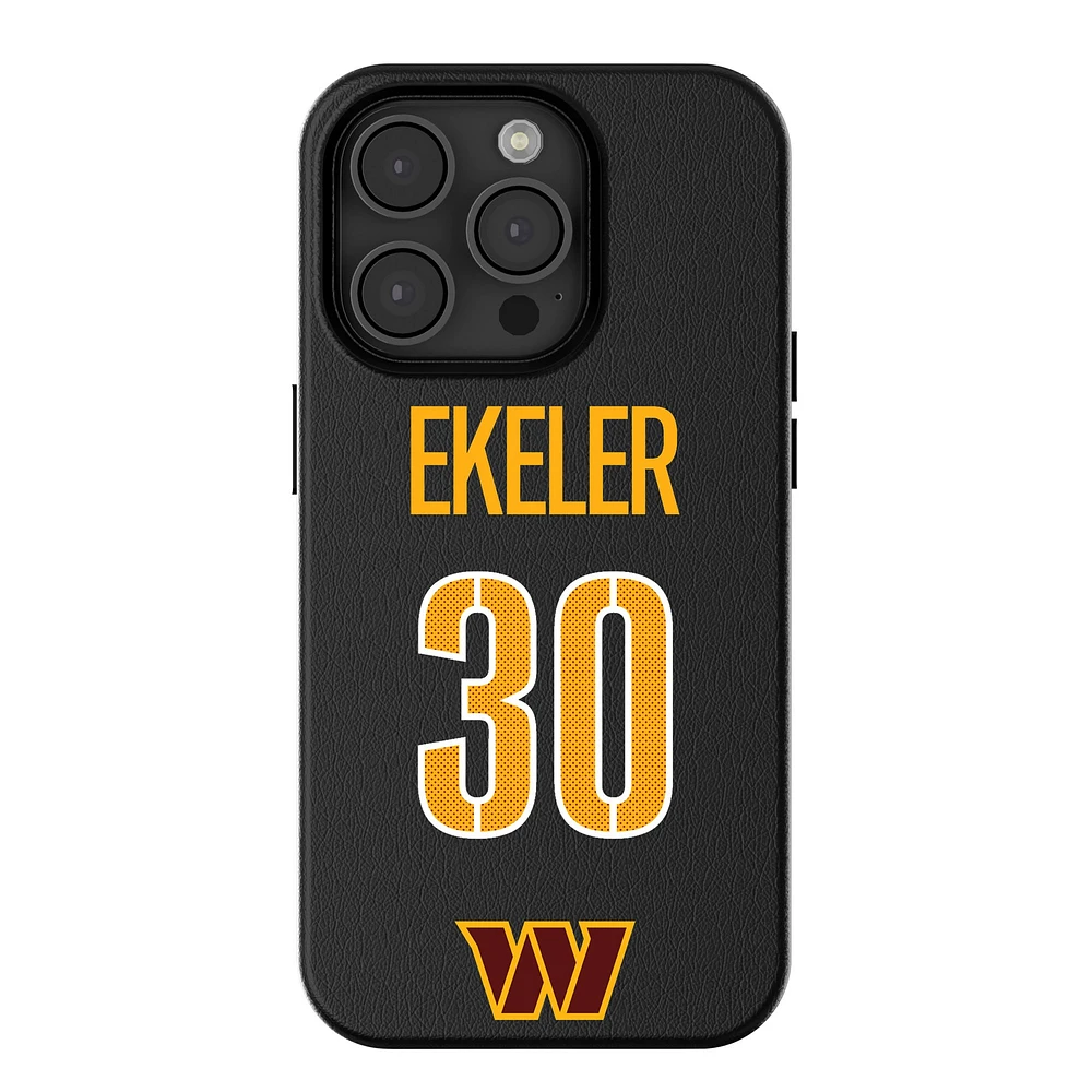 Keyscaper Austin Ekeler Black Washington Commanders iPhone Magnetic Bump Case