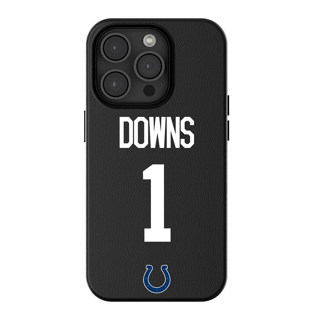 Keyscaper Josh Downs Black Indianapolis Colts iPhone Magnetic Bump Case