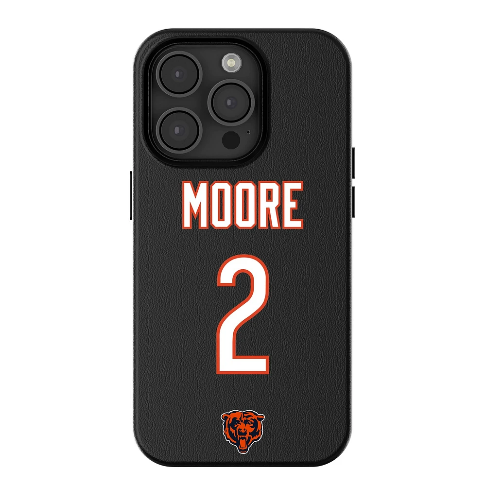 Keyscaper D.J. Moore Black Chicago Bears iPhone Magnetic Bump Case
