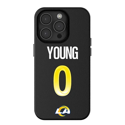 Keyscaper Byron Young Black Los Angeles Rams iPhone Magnetic Bump Case