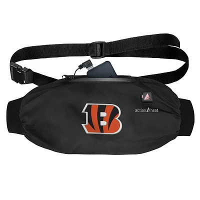 ActionHeat Black Cincinnati Bengals 5V Battery Heated Hand Muff
