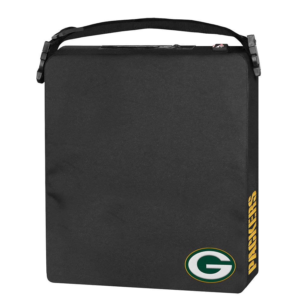 ActionHeat Black Green Bay Packers 5V Battery Heated Seat Cushion