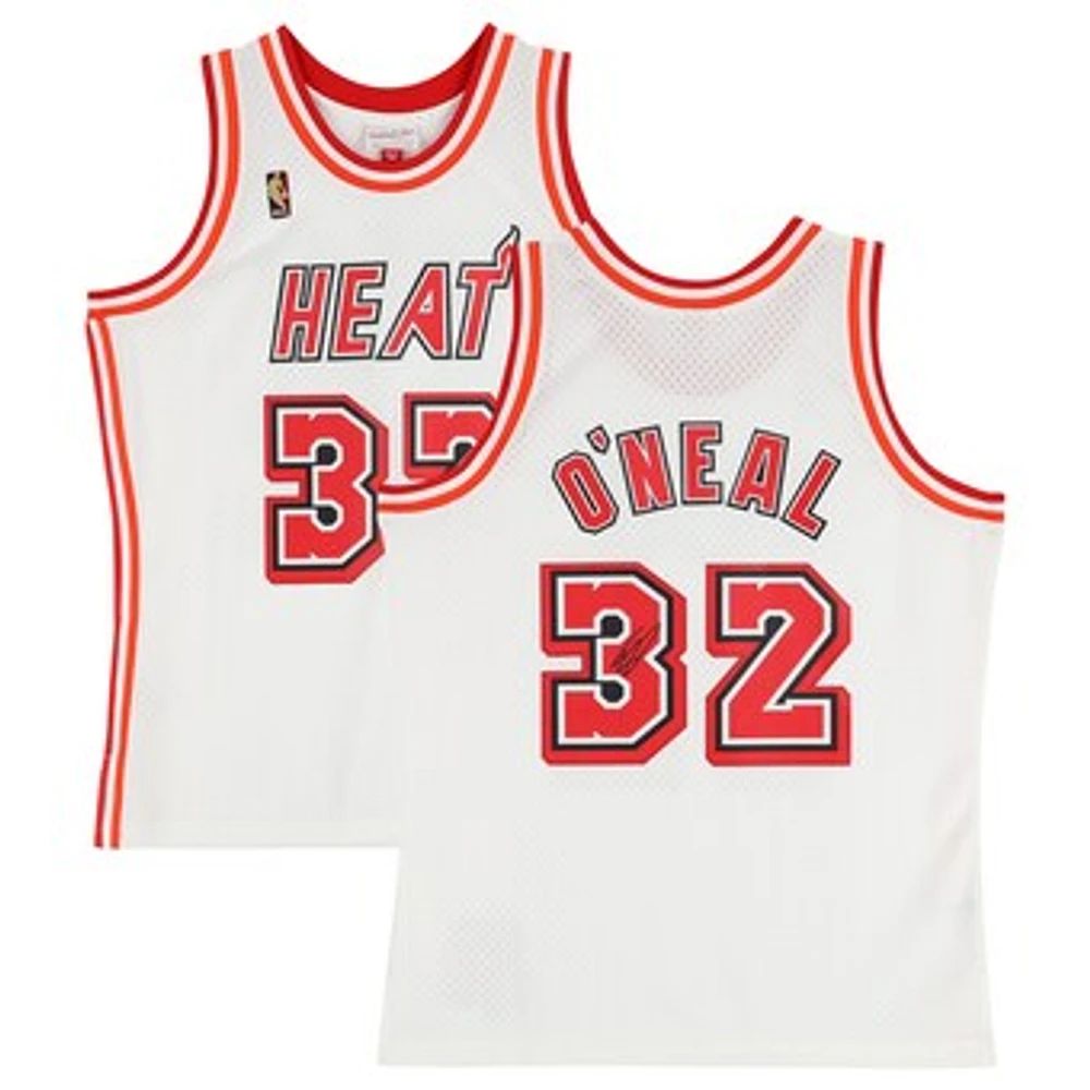 Shaquille O'Neal Miami Heat Autographed Mitchell & Ness 2007-08 White Swingman Jersey