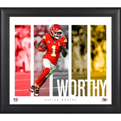 Xavier Worthy Kansas City Chiefs Framed 15" x 17" Player Panel Collage