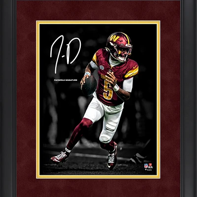 Jayden Daniels Washington Commanders Facsimile Signature Framed 11" x 14" Photograph