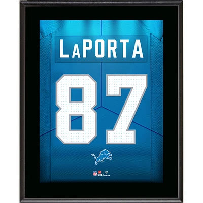 Sam LaPorta Detroit Lions 10.5" x 13" Jersey Number Sublimated Player Plaque