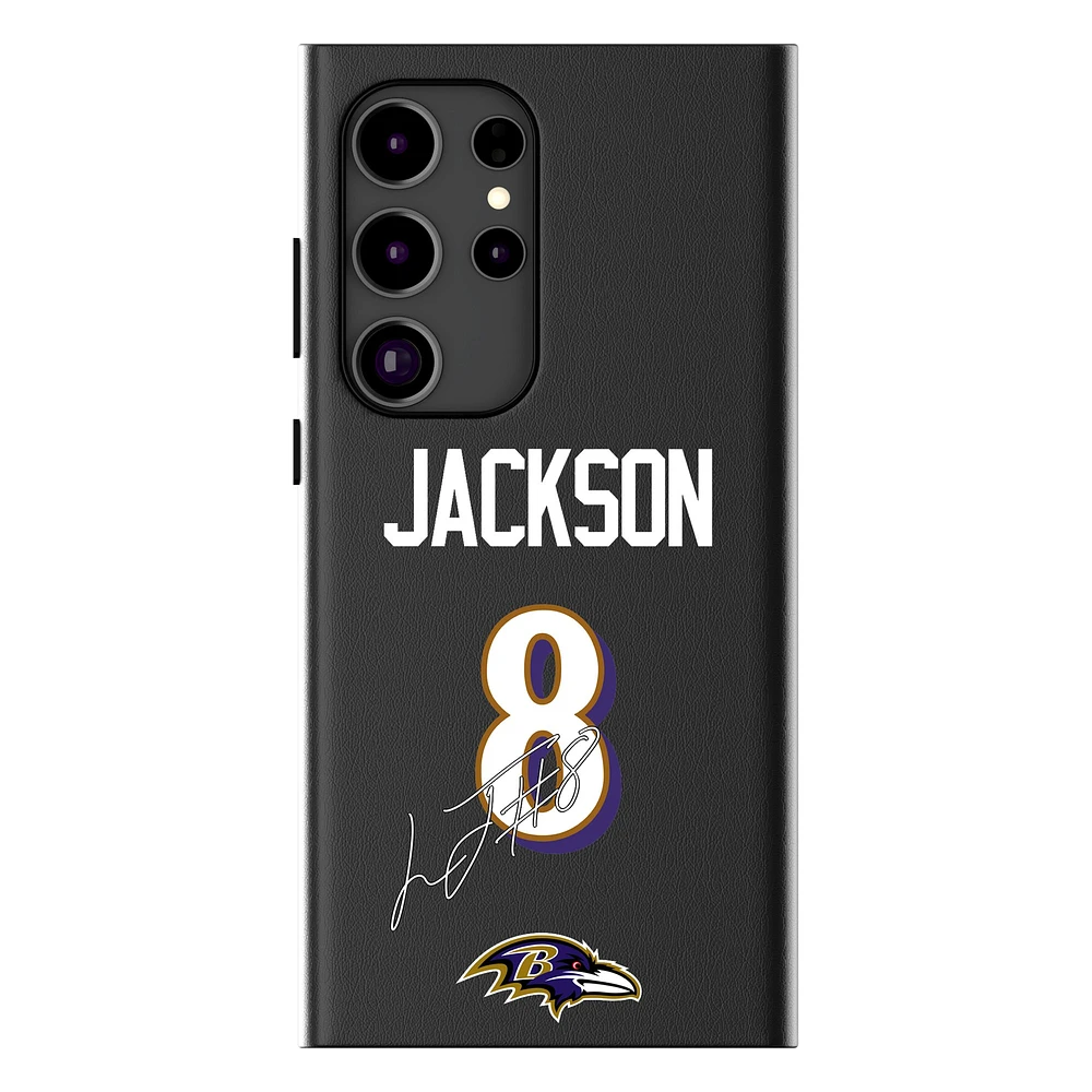Keyscaper Lamar Jackson Black Baltimore Ravens Galaxy Magnetic Bump Case