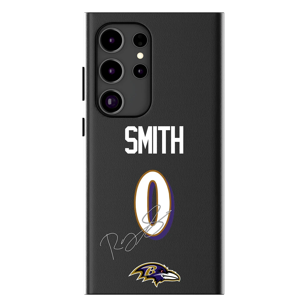 Keyscaper Roquan Smith Black Baltimore Ravens Galaxy Magnetic Bump Case
