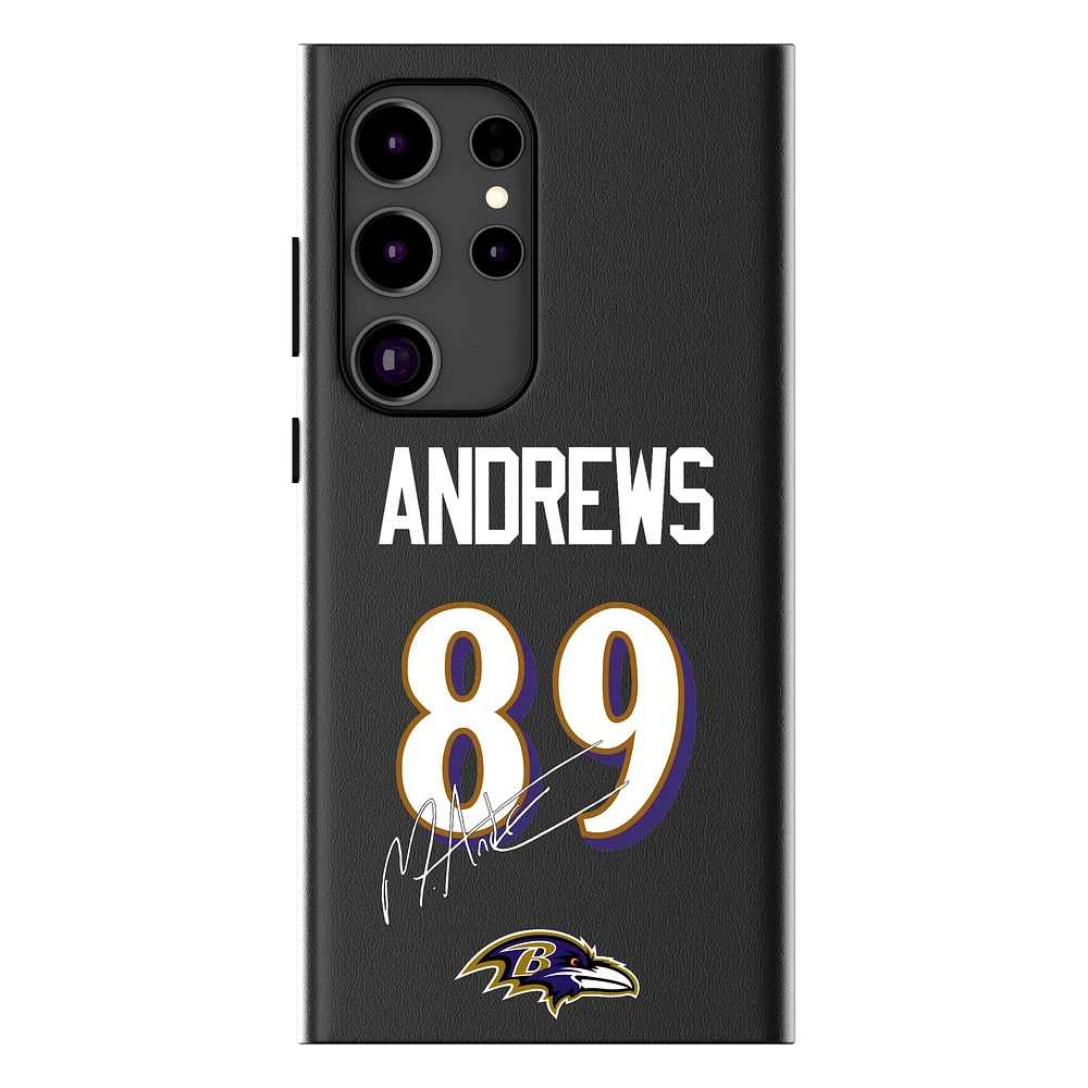 Keyscaper Mark Andrews Black Baltimore Ravens Galaxy Magnetic Bump Case