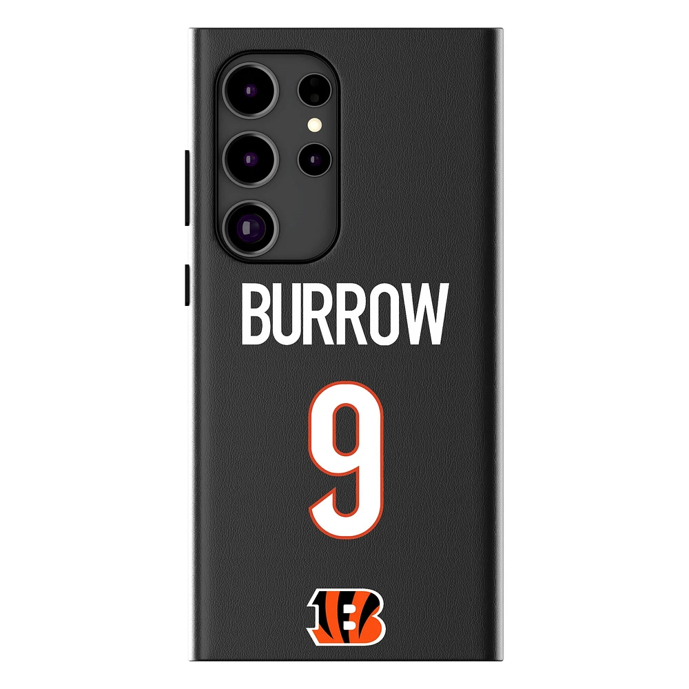 Keyscaper Joe Burrow Black Cincinnati Bengals Galaxy Magnetic Bump Case