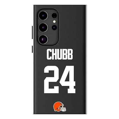 Keyscaper Nick Chubb Black Cleveland Browns Galaxy Magnetic Bump Case