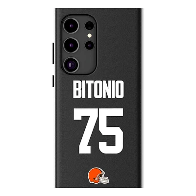 Keyscaper Joel Bitonio Black Cleveland Browns Galaxy Magnetic Bump Case