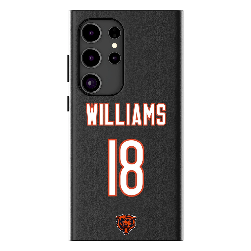 Keyscaper Caleb Williams Black Chicago Bears Galaxy Magnetic Bump Case