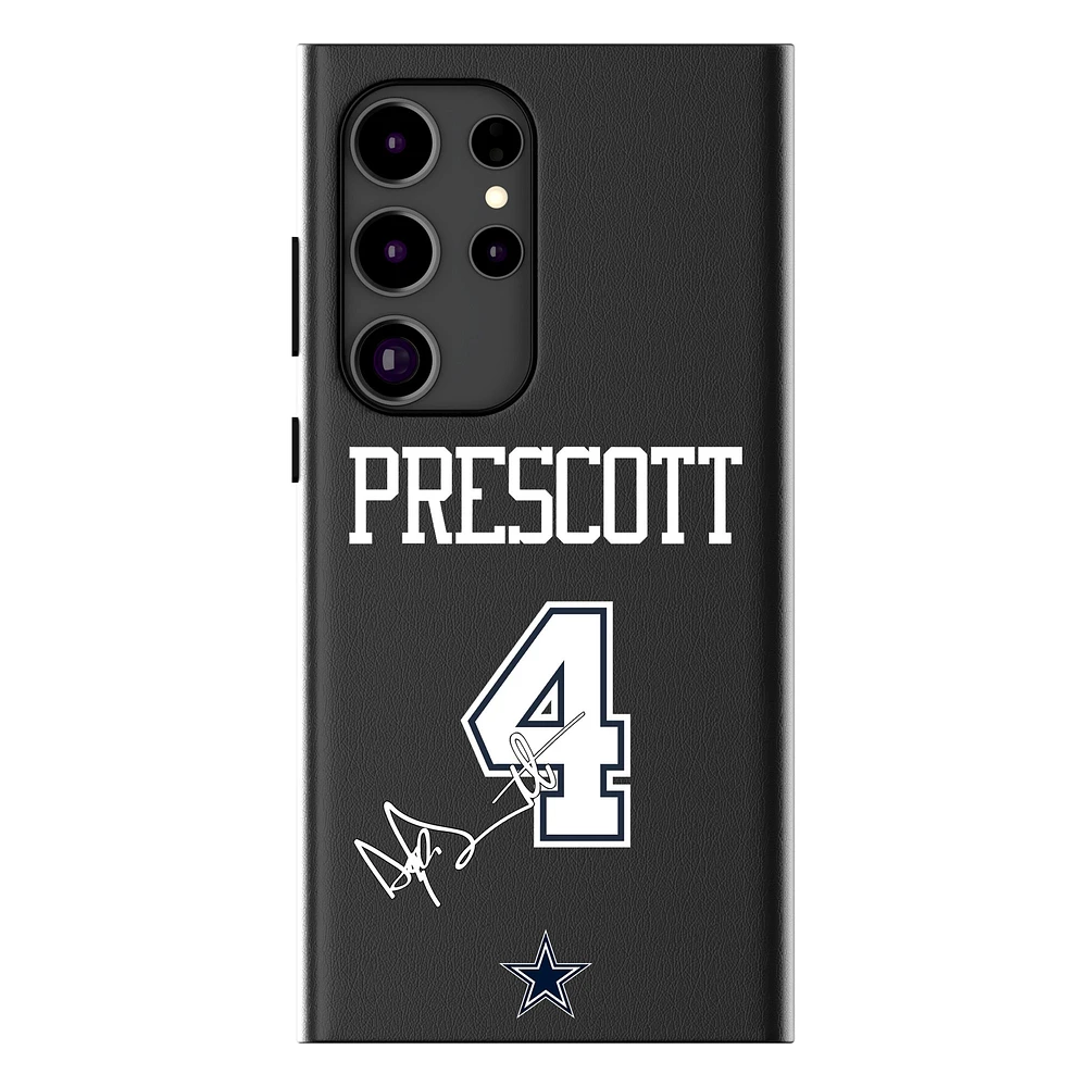 Keyscaper Dak Prescott Black Dallas Cowboys Galaxy Magnetic Bump Case