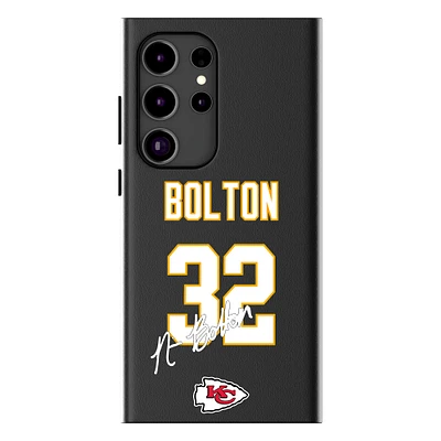 Keyscaper Nick Bolton Black Kansas City Chiefs Galaxy Magnetic Bump Case