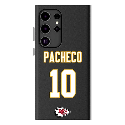 Keyscaper Isiah Pacheco Black Kansas City Chiefs Galaxy Magnetic Bump Case