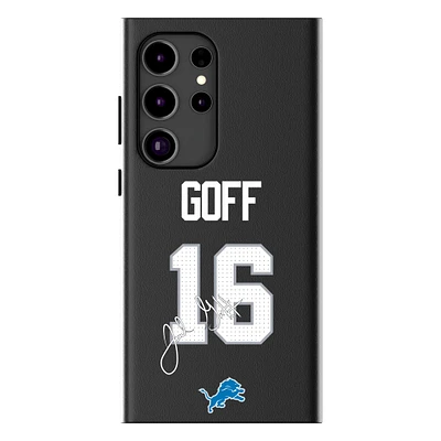 Keyscaper Jared Goff Black Detroit Lions Galaxy Magnetic Bump Case